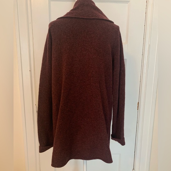 Loft burgundy cardigan sweater - Picture 4 of 8